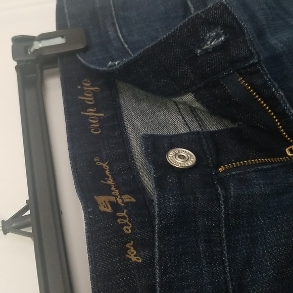 7 For All Mankind Cropped Jeans Size 30 - Picture 4 of 5
